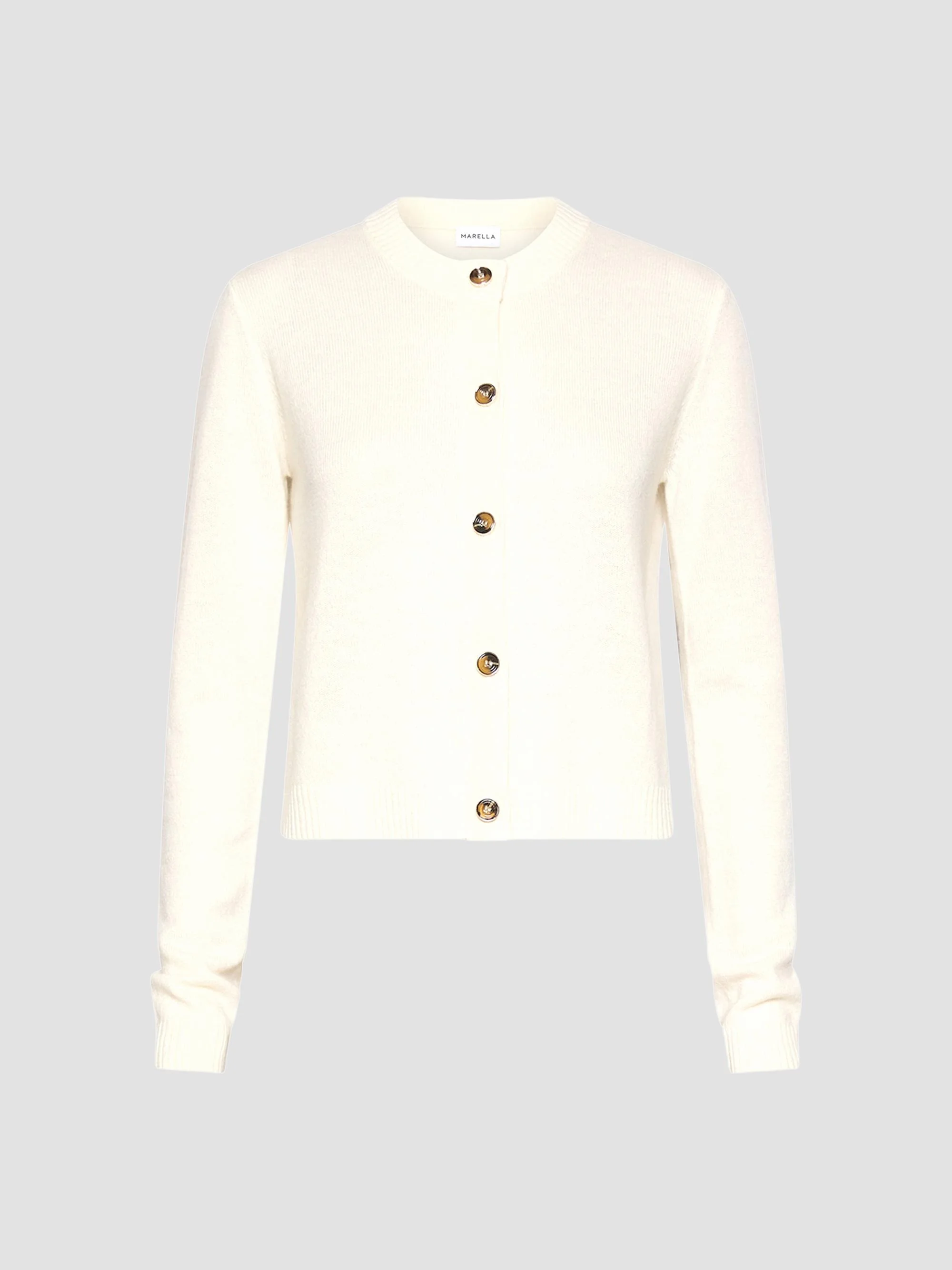 Women's Pure Cashmere Cardigan - Cream - 1