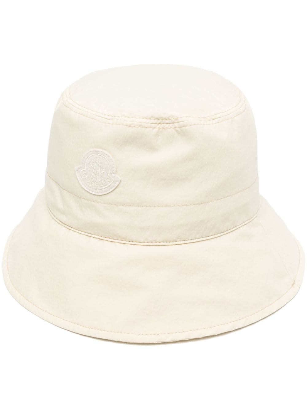 logo-patch cotton bucket hat - 1