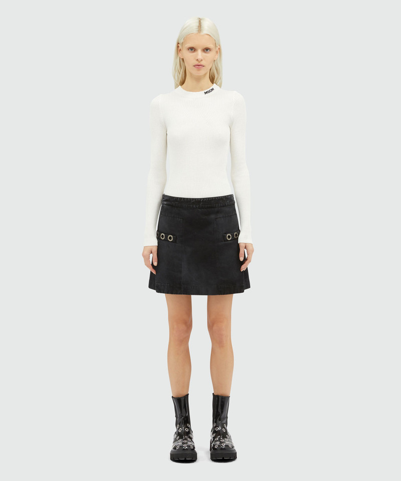 MSGM Used denim miniskirt outlook