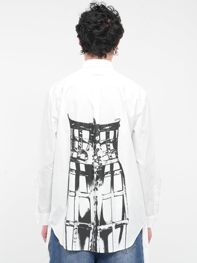 Jean Paul Gaultier Cage Trompe L'oeil Print Shirt outlook
