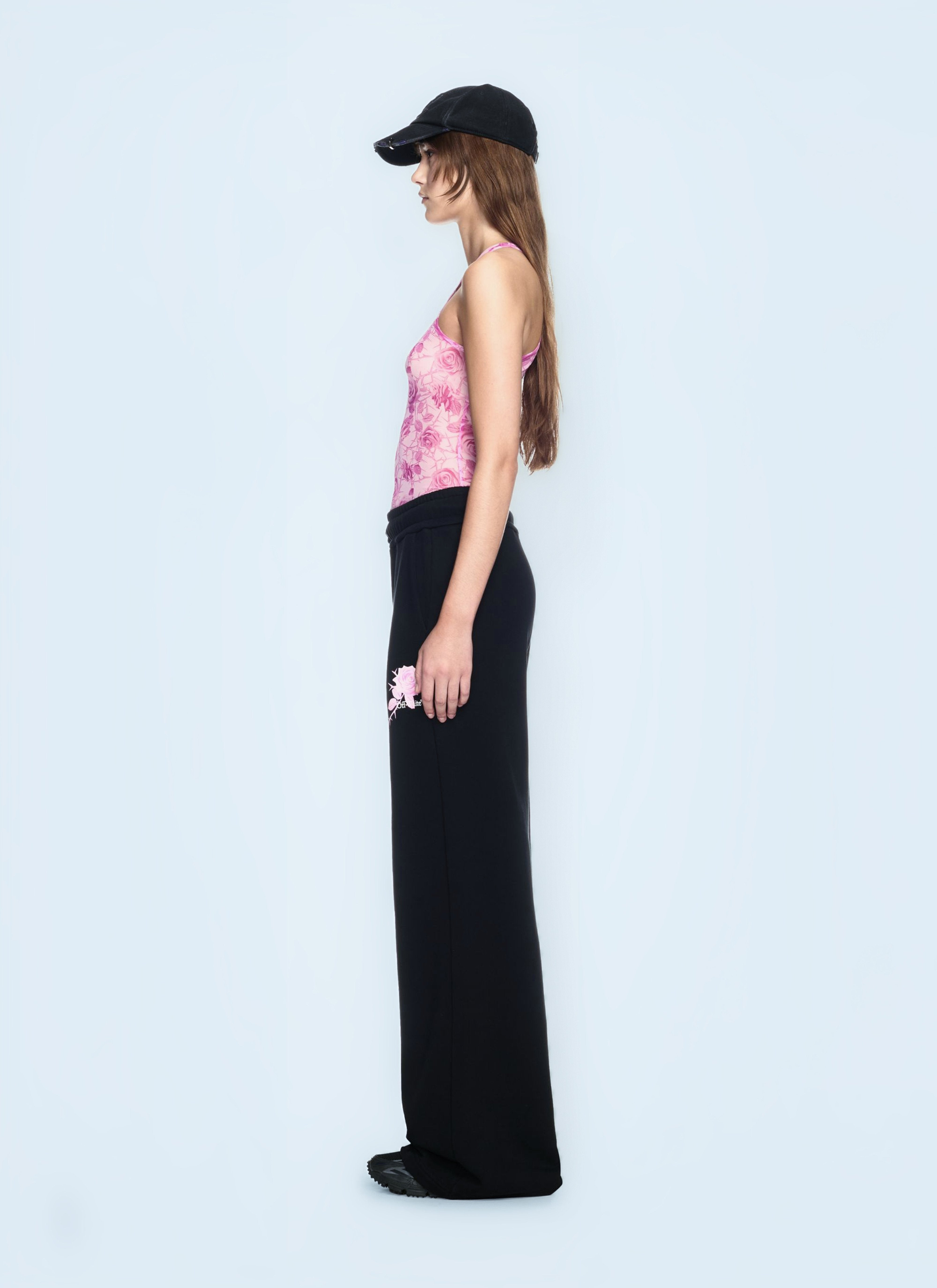 Off White Women Off Stamp Roses Mesh Tank Top - 2