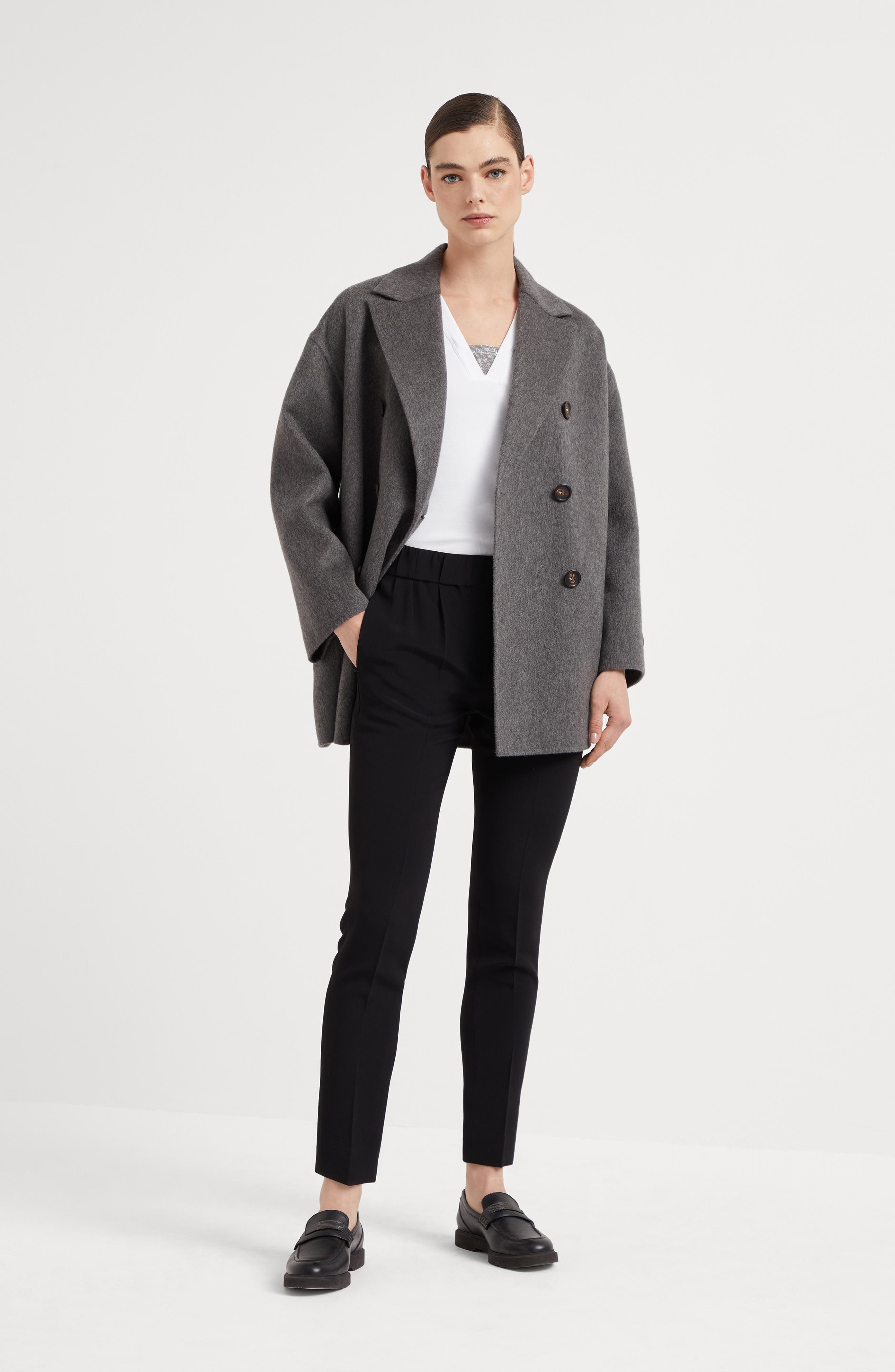 Brunello Cucinelli Tailored Jogger trousers in Black at Nordstrom - 5
