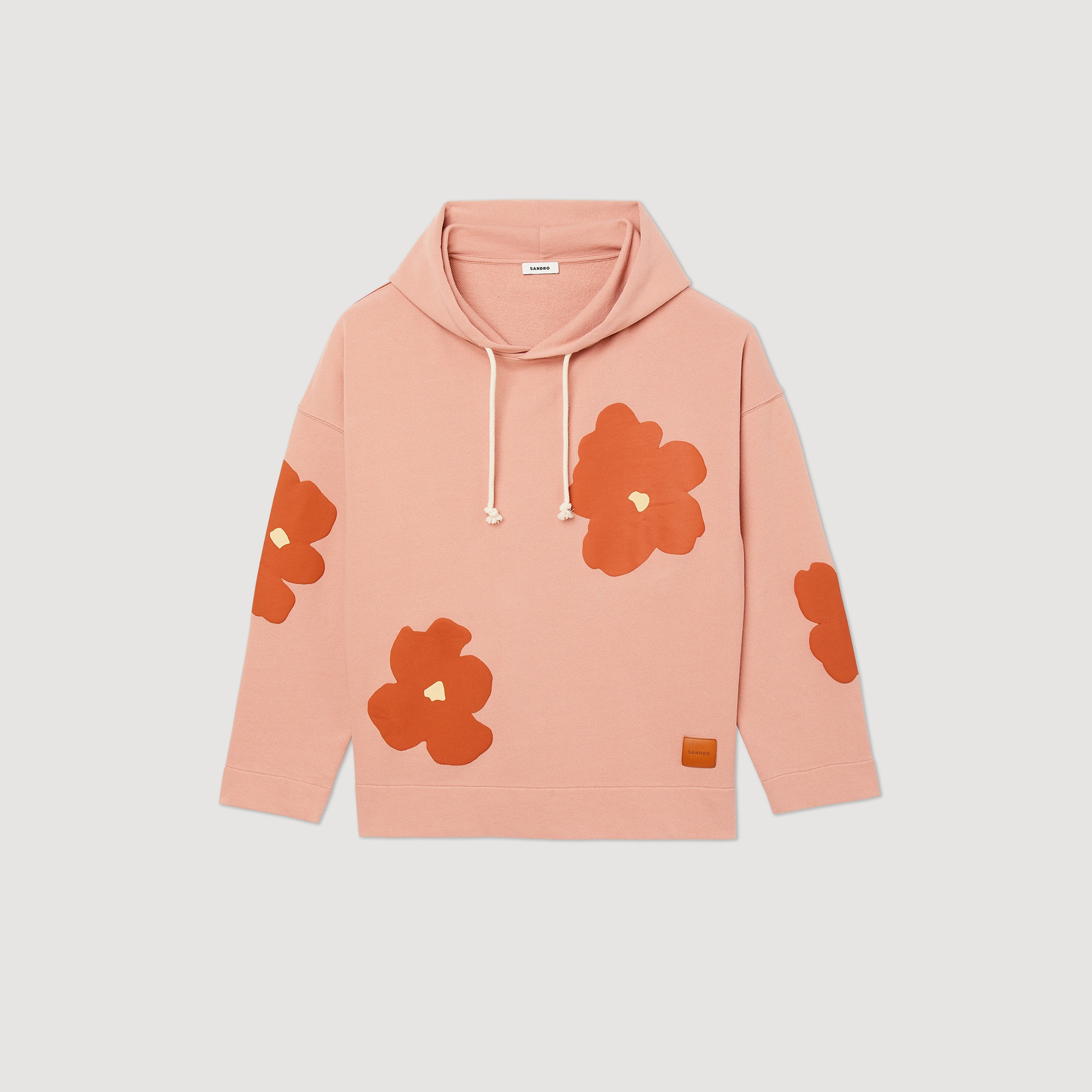 Floral pattern hoodie - 1