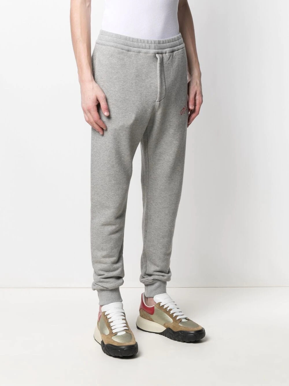 embroidered logo track pants - 3