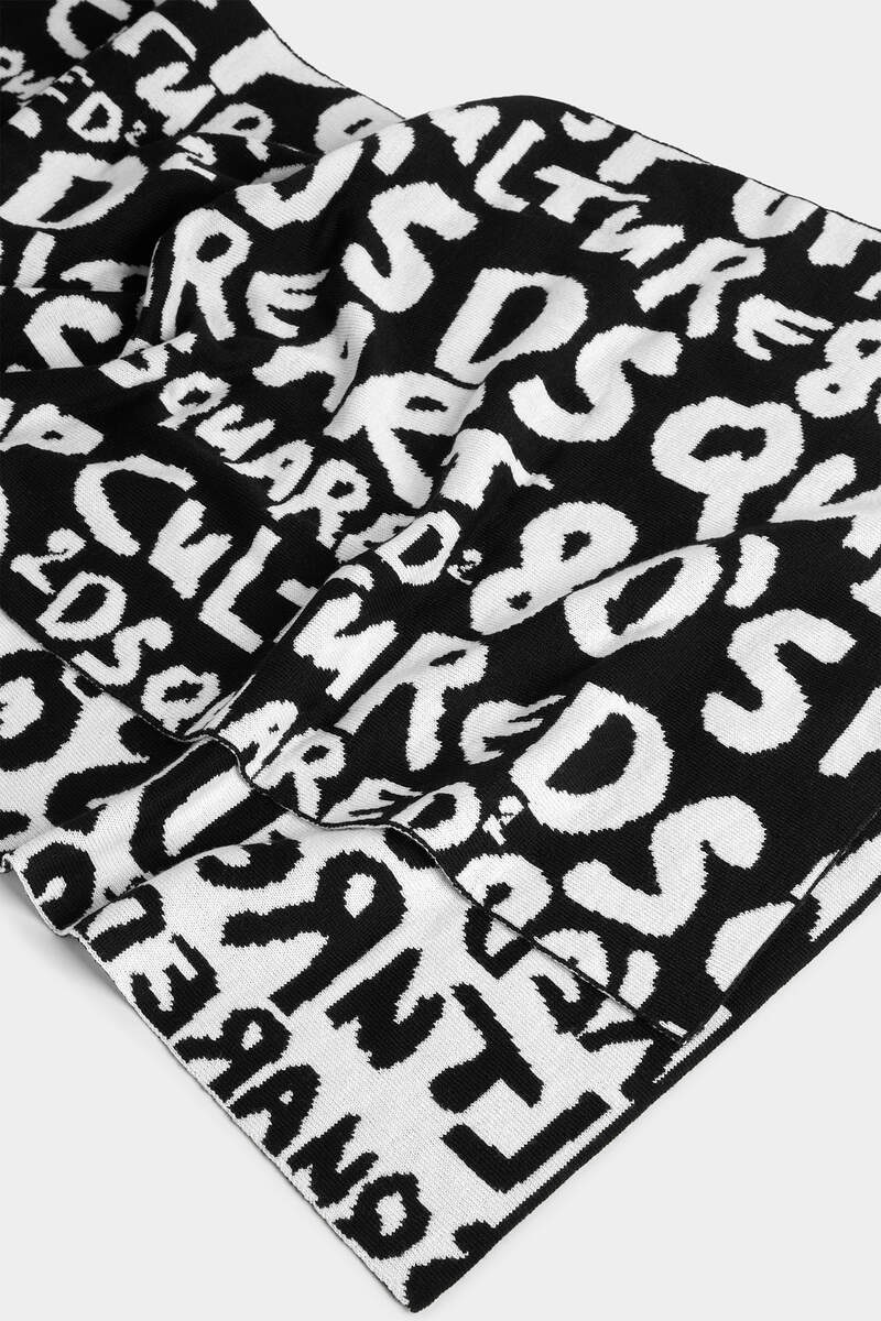 D2 POP 80'S KNIT SCARF - 3