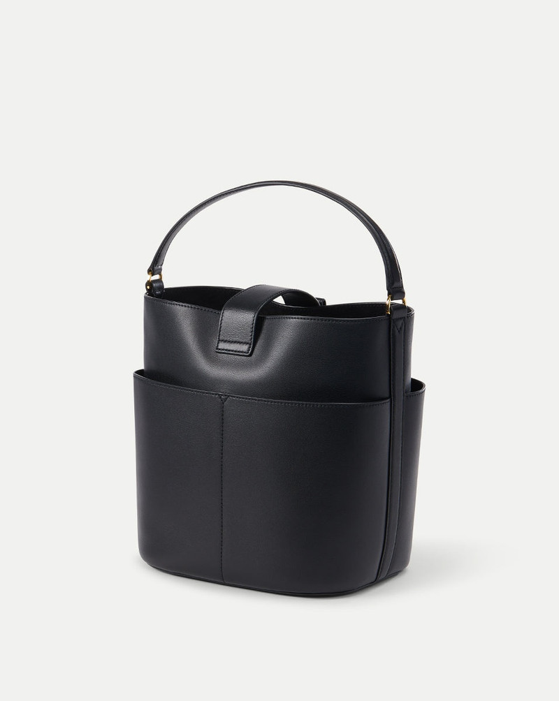 LARGE CREST LOCK BUCKET BAG 5