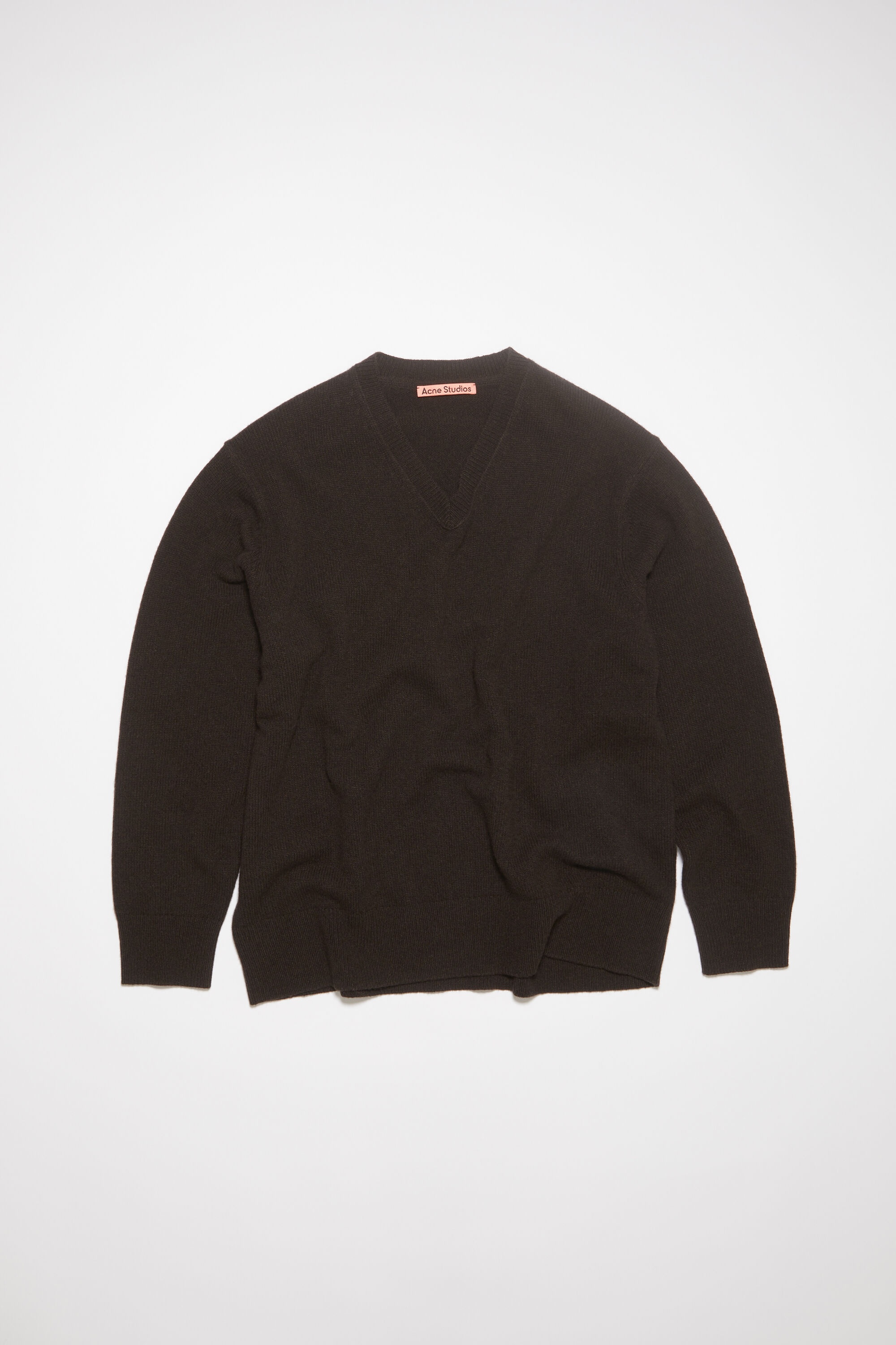 Wool cashmere jumper - Dark brown - 1