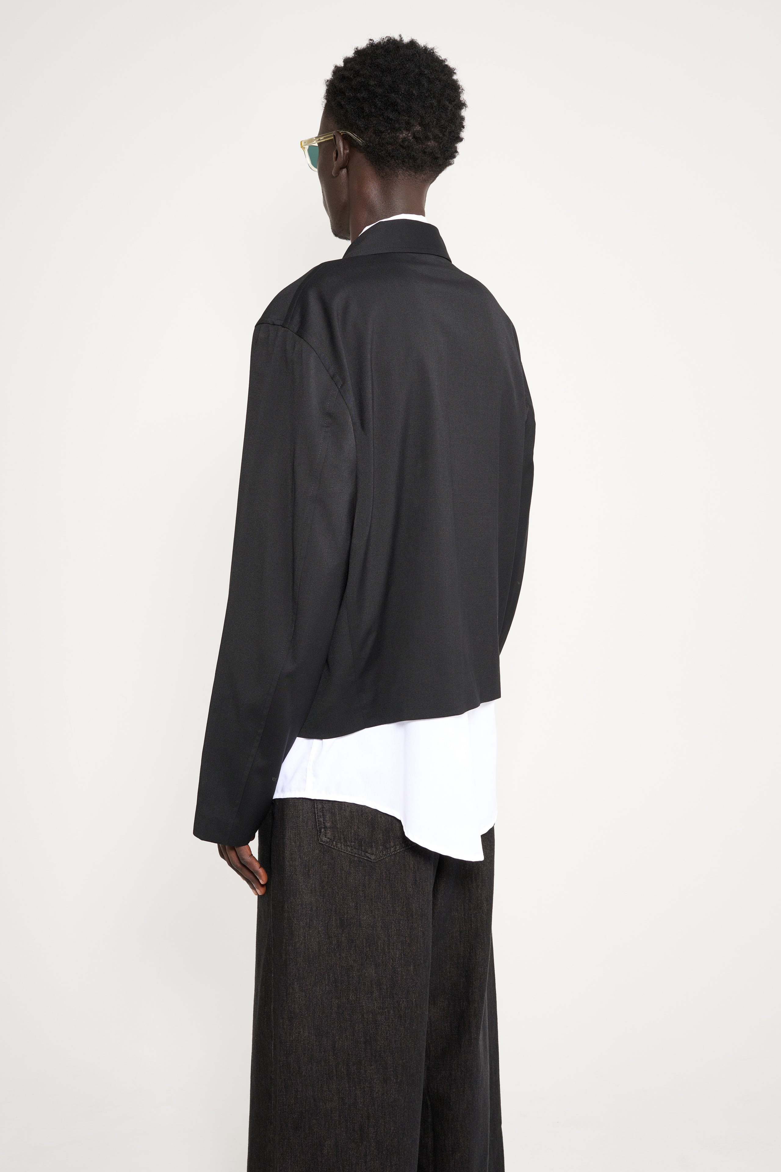 OUR LEGACY MINI JACKET WORSTED WOOL BLACK - 3