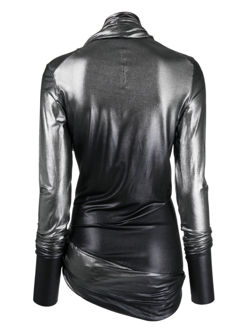 Rick Owens Lilies Easy asymmetric draped top outlook
