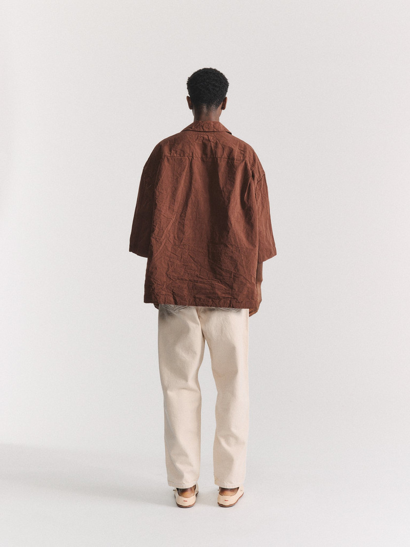 MILI VOLUME SHIRT - PAPER COT - BROWN 3