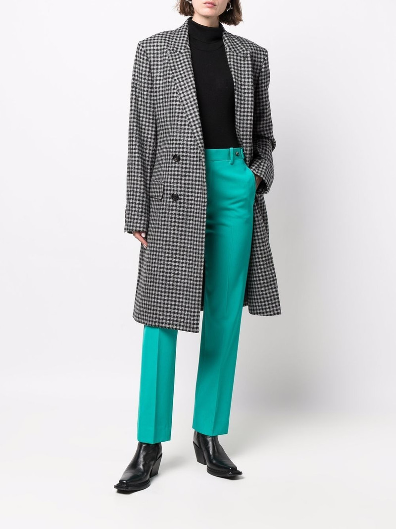 AMI Paris houndstooth pattern double-breasted coat outlook