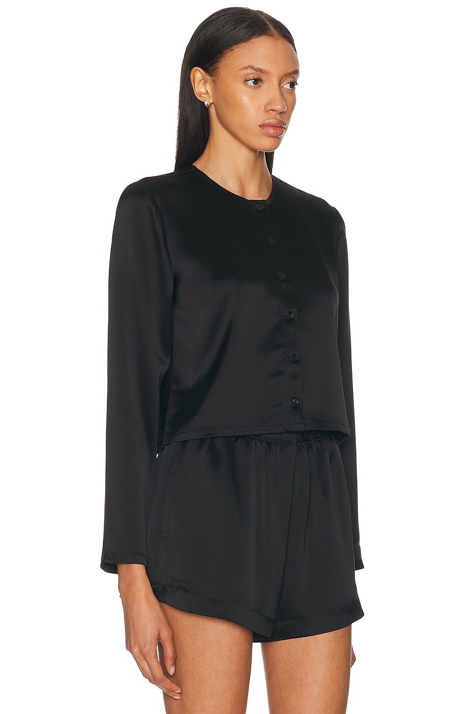 Barb Crew Cardigan Top - 2