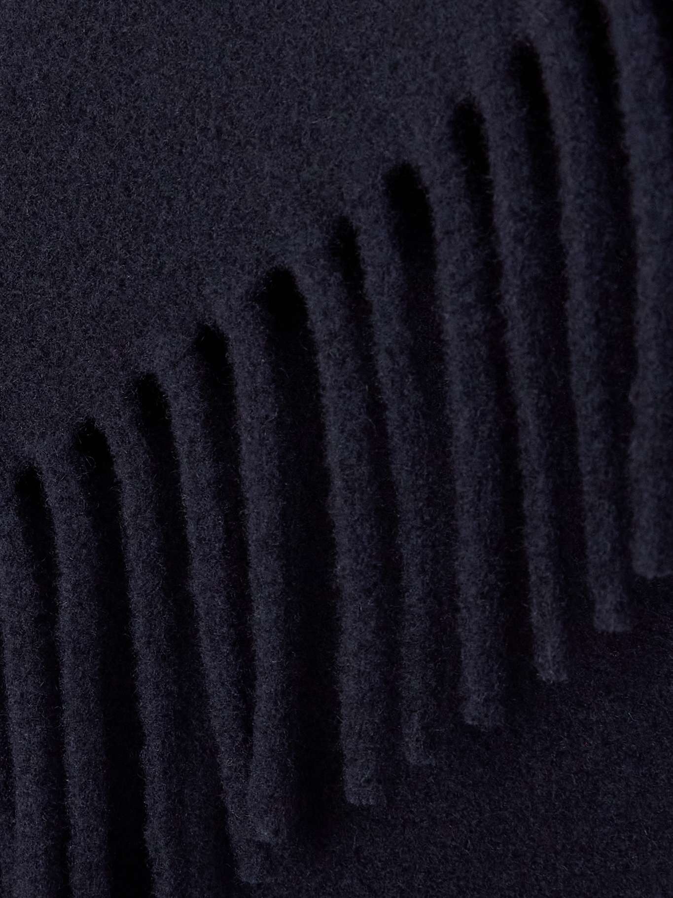 Fringed hooded brushed wool coat - 5