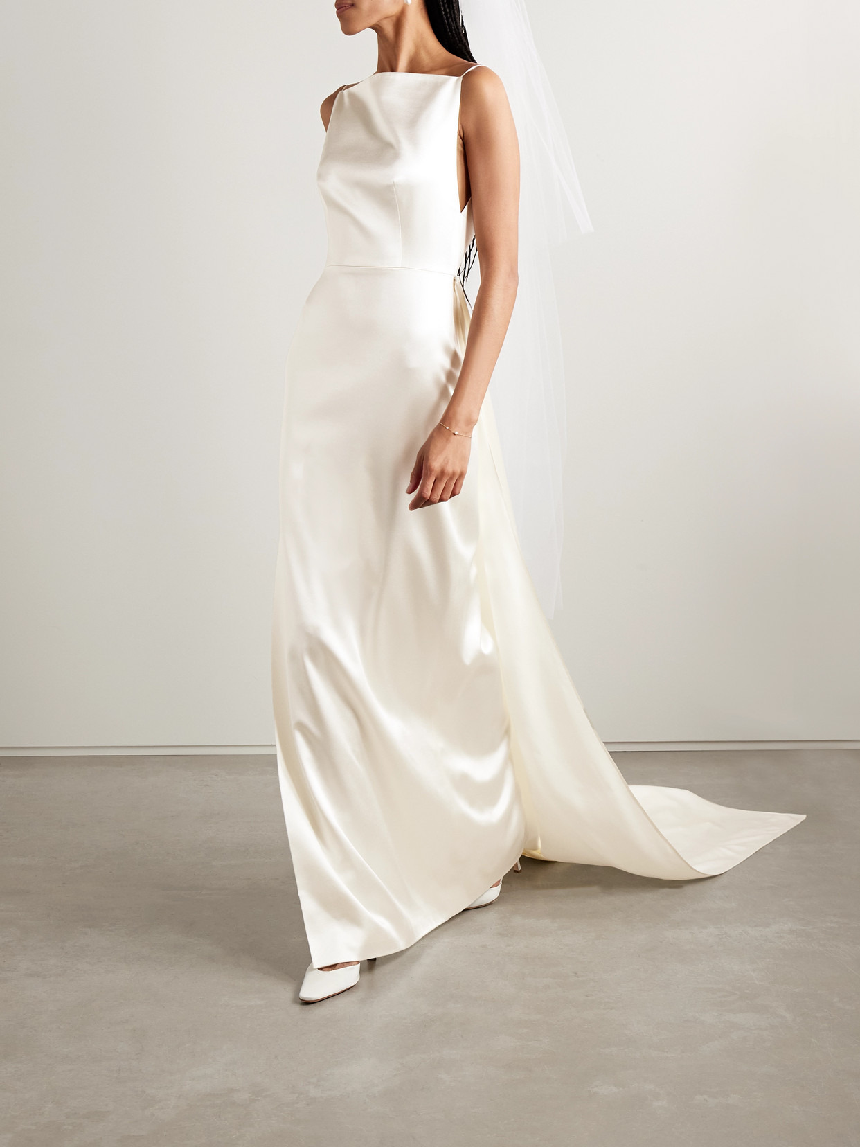 Emerson Silk And Wool-blend Satin Gown - 2