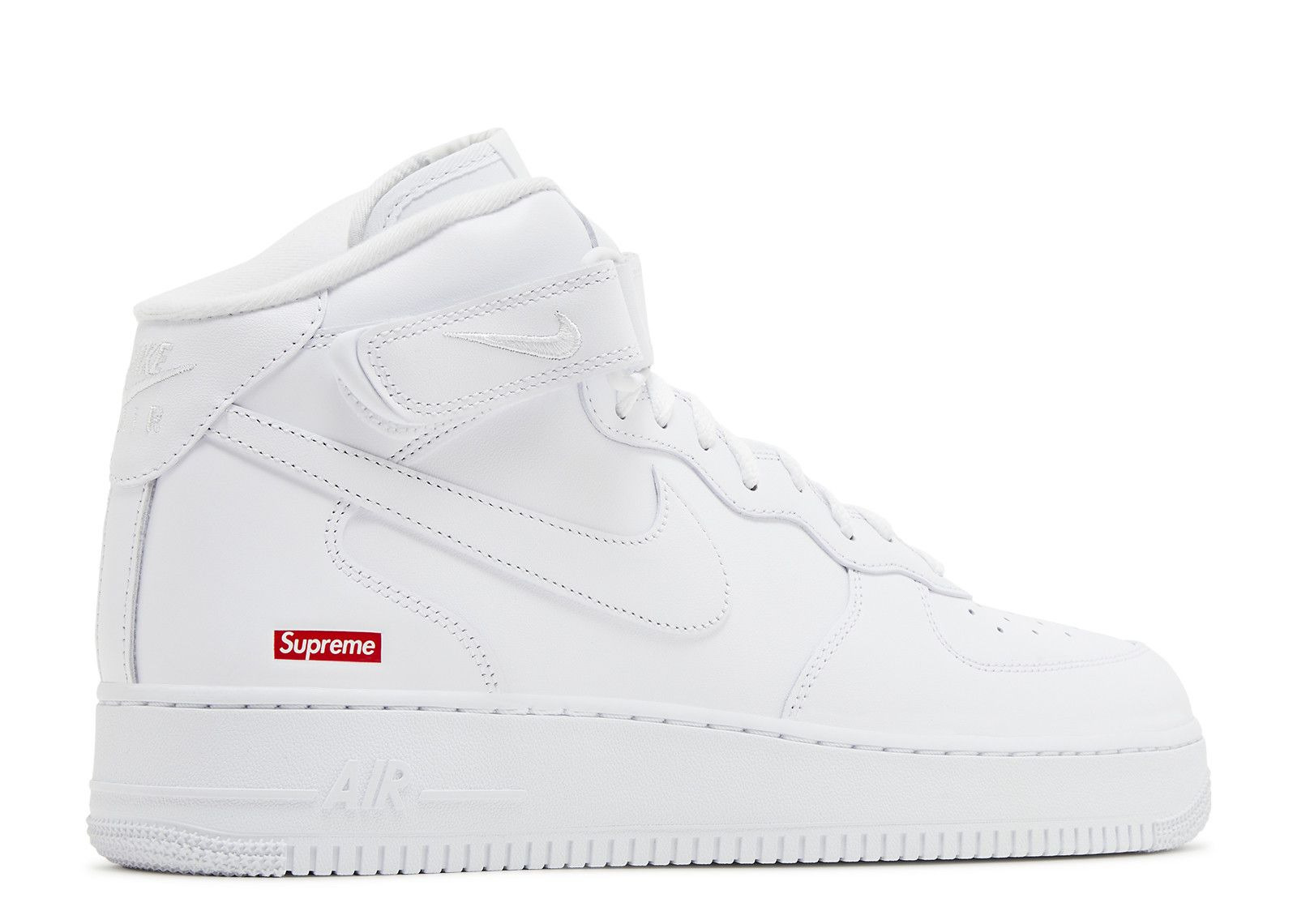 SUPREME X AIR FORCE 1 MID 'BOX LOGO - TRIPLE WHITE' - 3