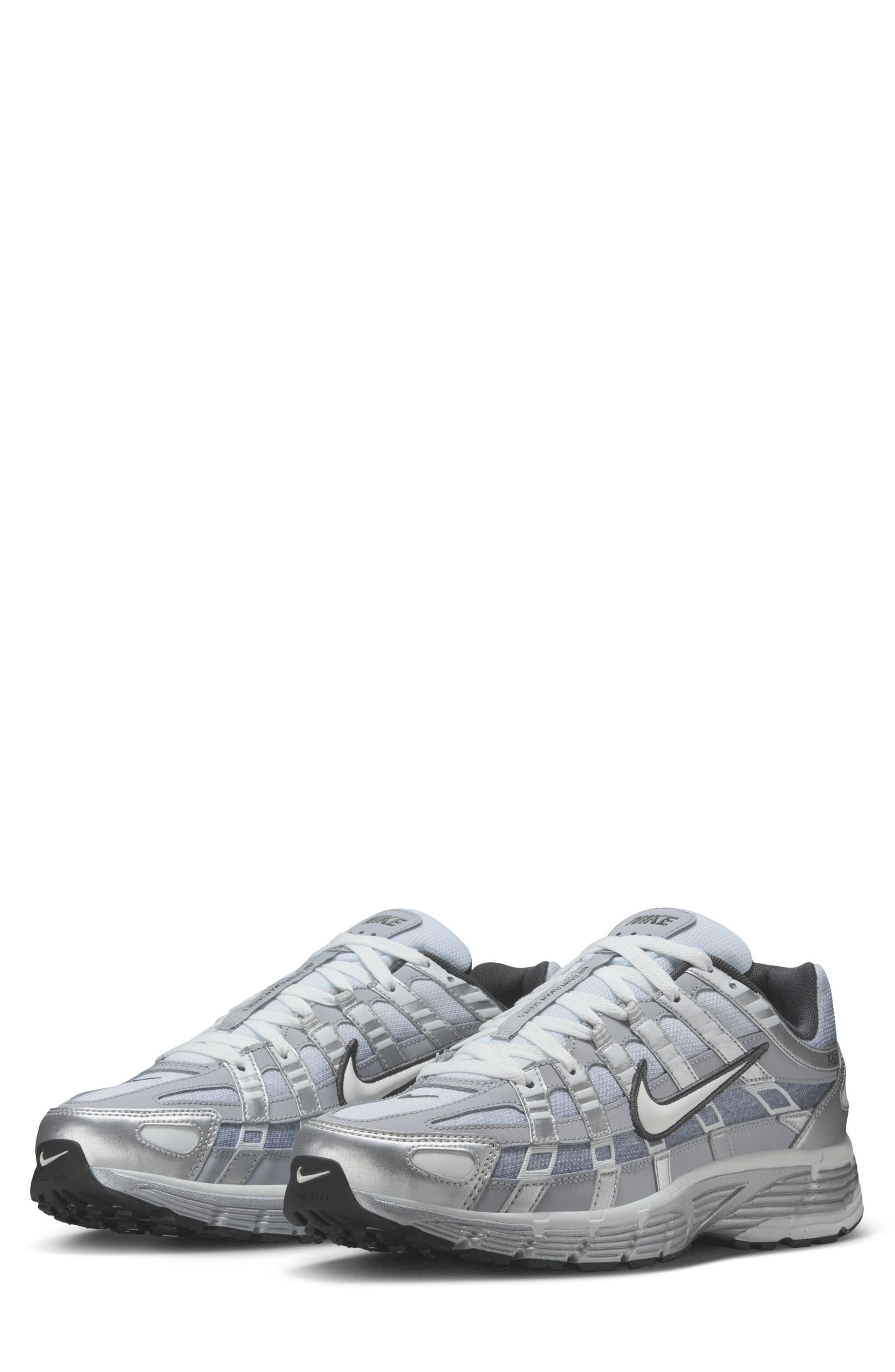 Nike P-6000 Sneaker in Metallic Silver/Summit White at Nordstrom - 1