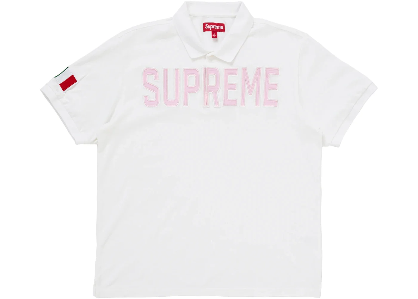 Supreme Twill Appliqué Polo White - 1