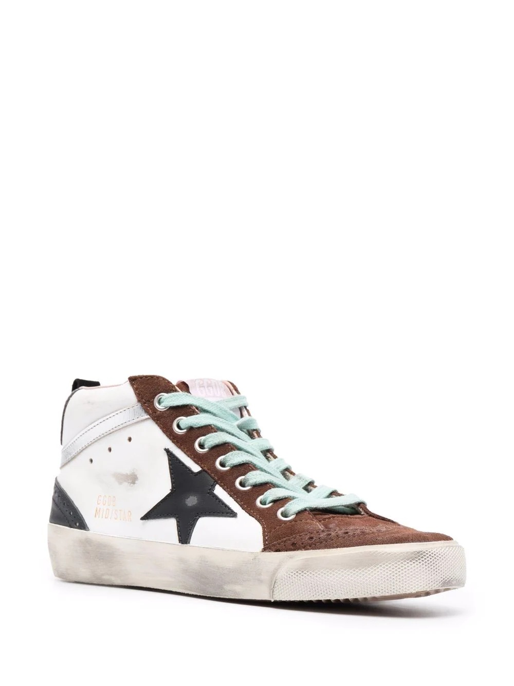 star-patch high-top sneakers - 2