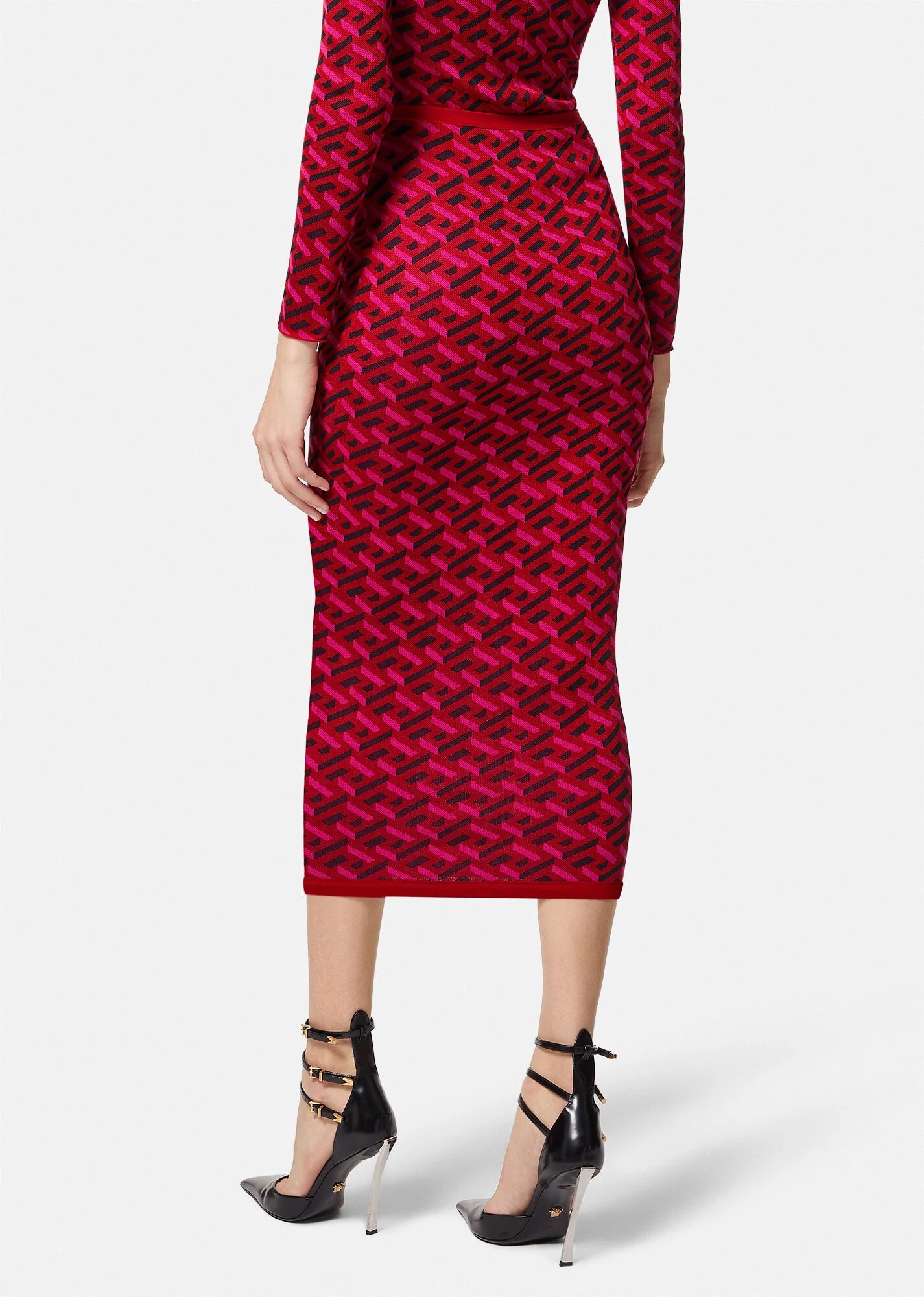 La Greca Jacquard Midi Skirt - 4