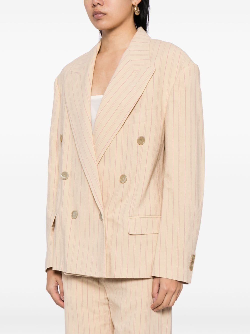 wide-lapels double-breasted blazer - 3