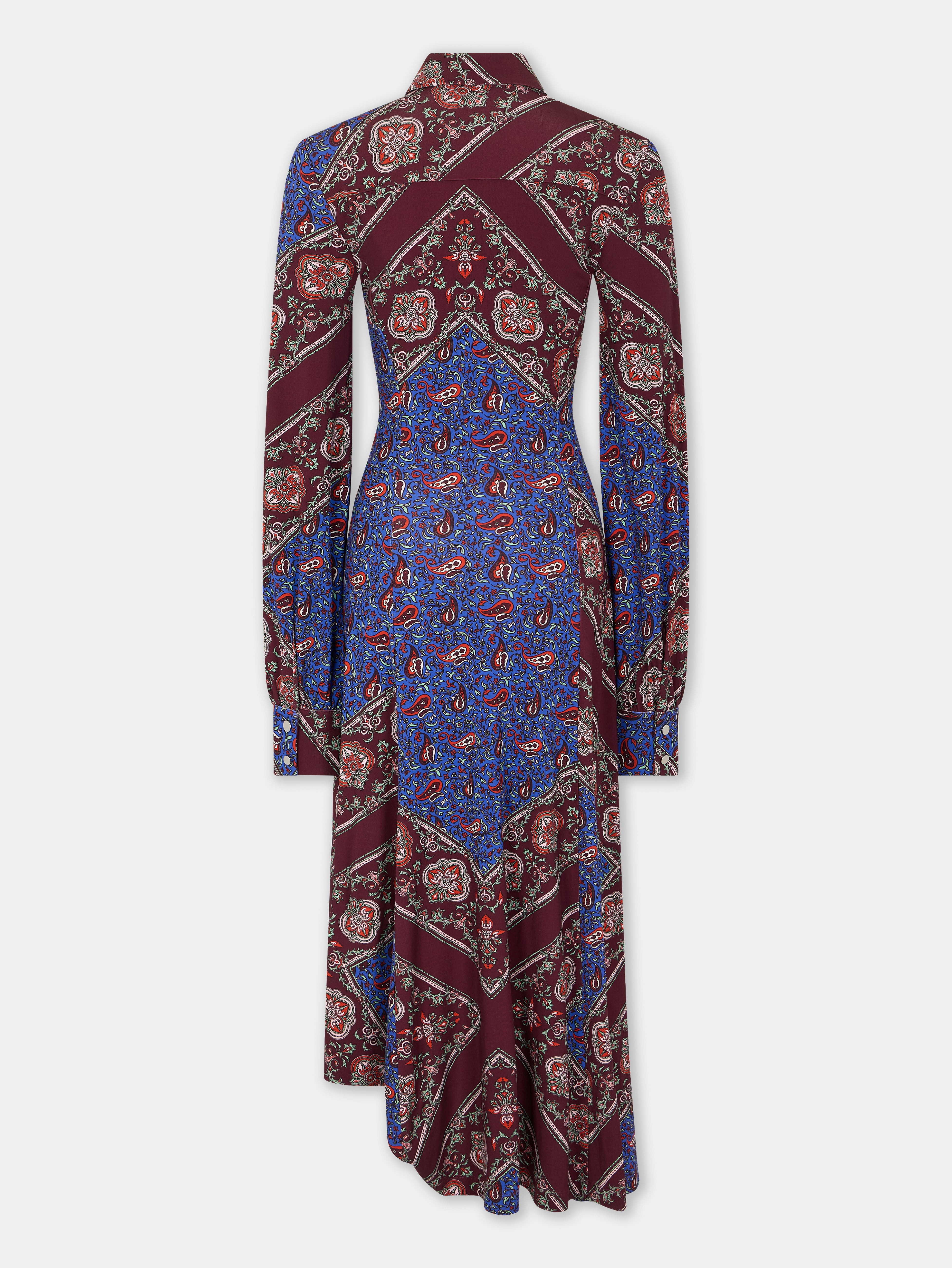 DRAPED MIDI DRESS IN PRINTED JERSEY - 6