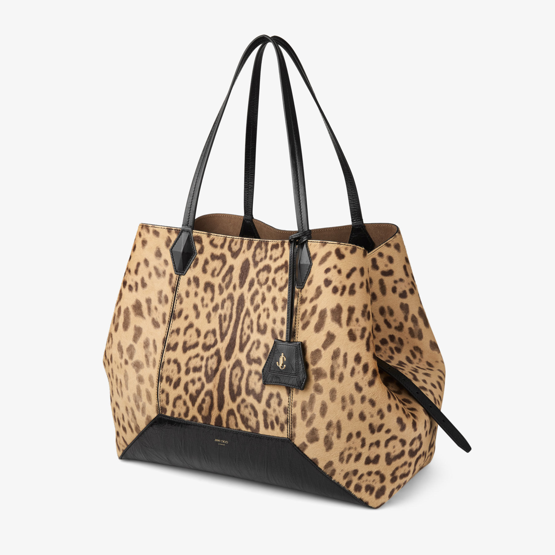 Diamond Tote/L
Natural Leopard Print Pony Tote Bag - 3