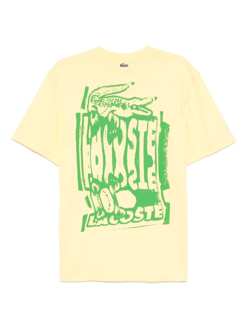 LACOSTE Cotton Jersey Graphic t-shirt outlook