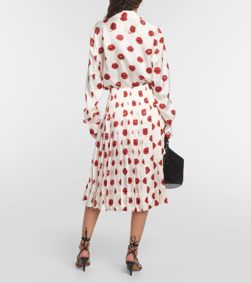 Tudi printed twill midi skirt 3