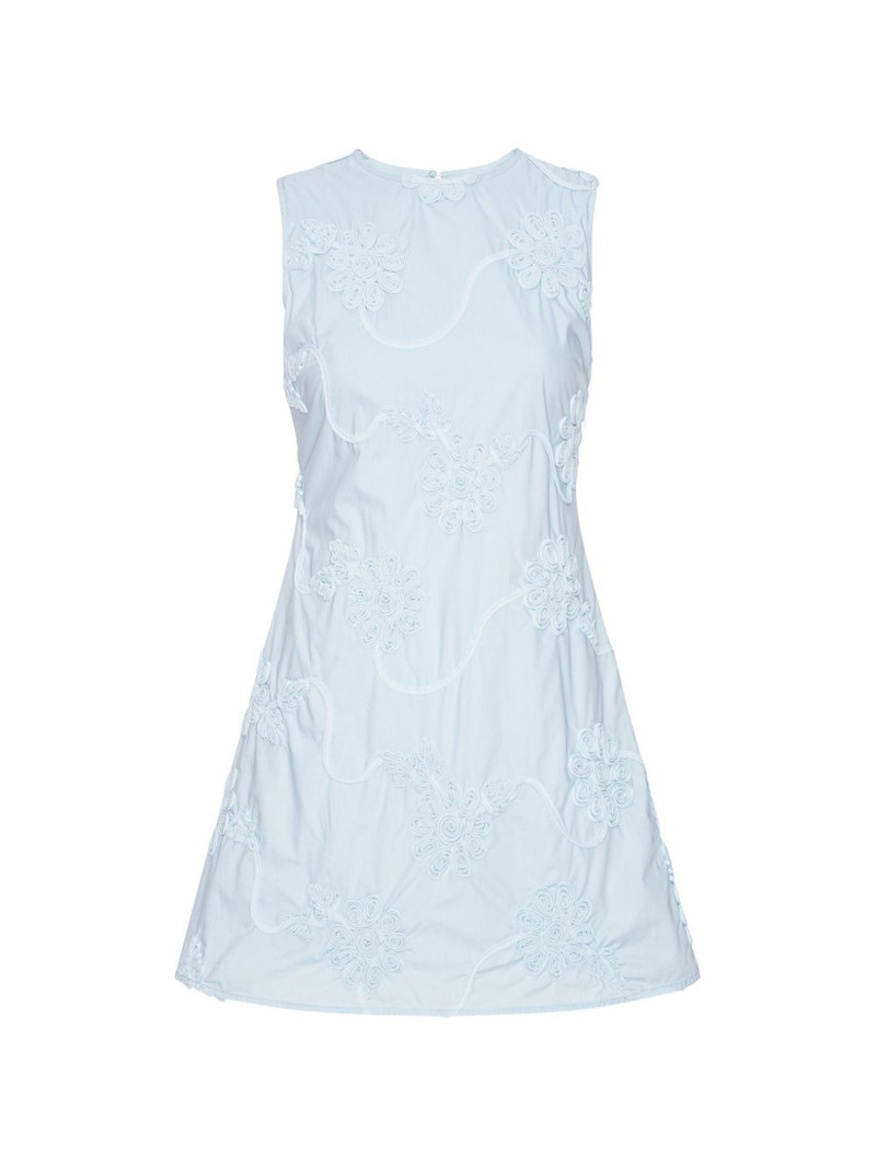 floral-appliqué mini dress 1