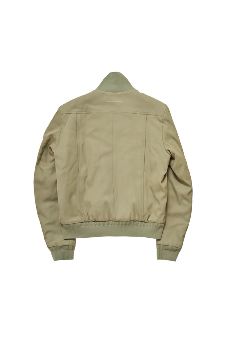 MM6 Maison Margiela MM6 Maison Margiela Zip Up Sports Jacket Trench Beige outlook