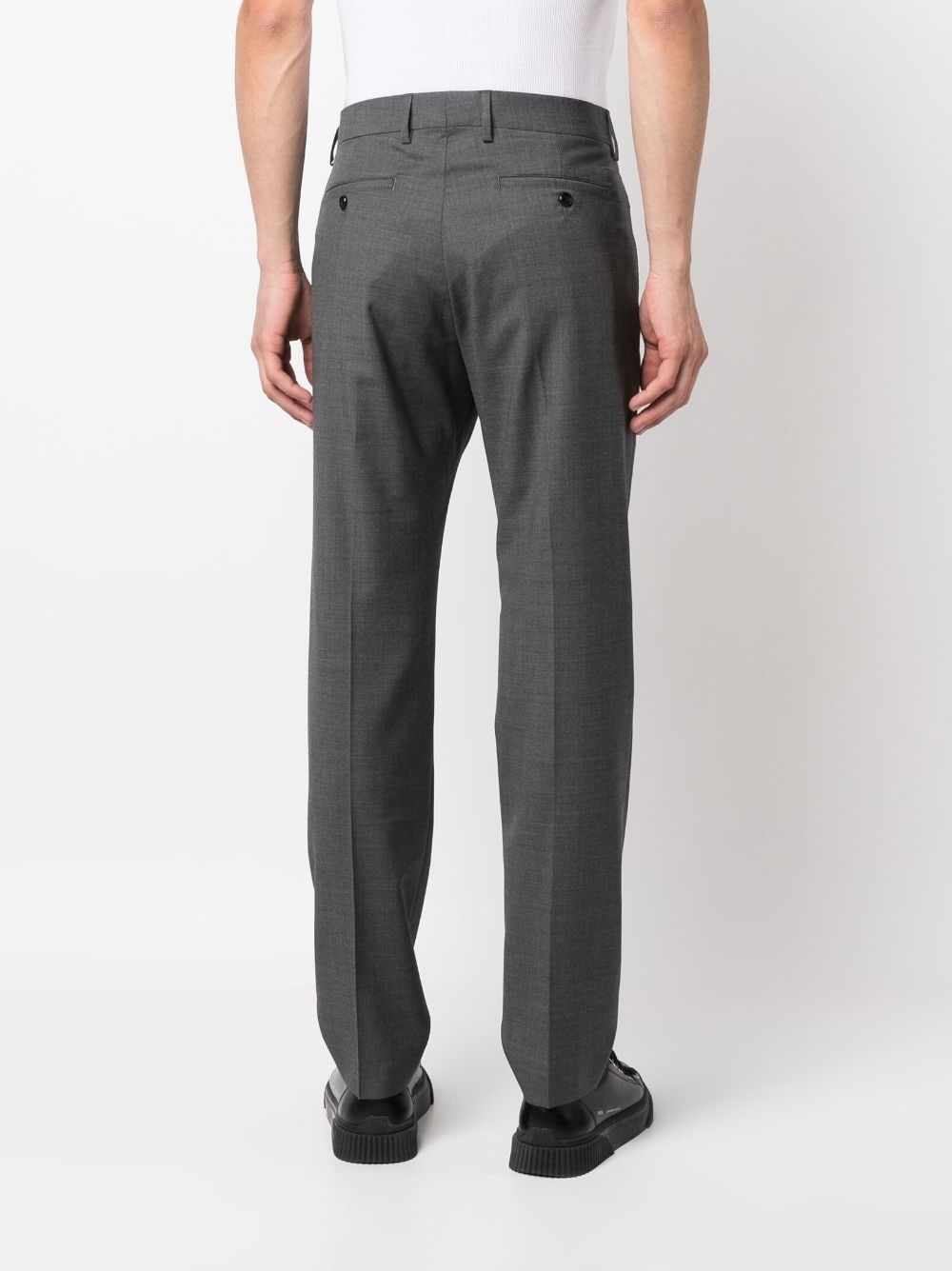 straight-leg virgin-wool trousers - 4