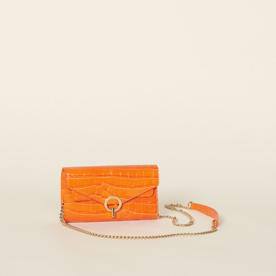 Sandro Leather clutch bag outlook