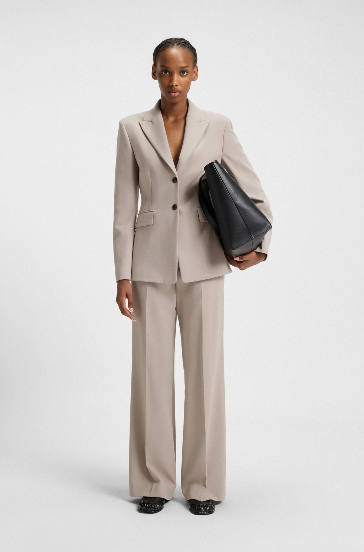 REGULAR-FIT BLAZER IN PINSTRIPE STRETCH FABRIC - 3