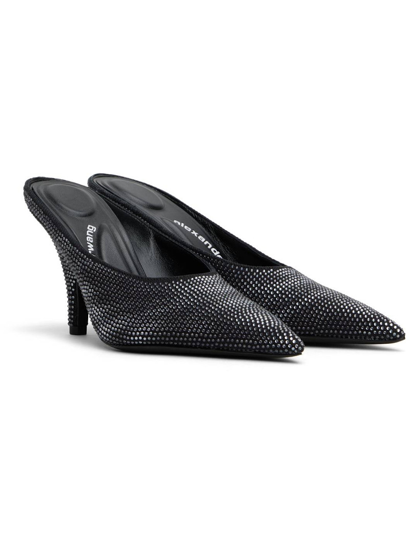 Black Irina 90mm Mules 4