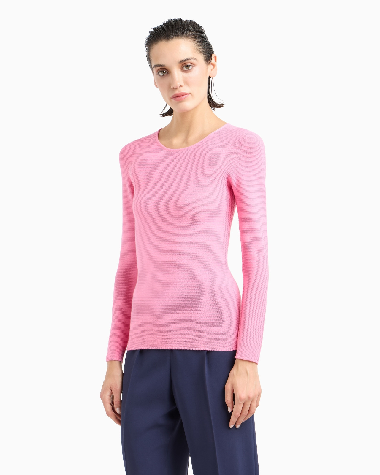 Links-stitch viscose long-sleeved jumper - 2