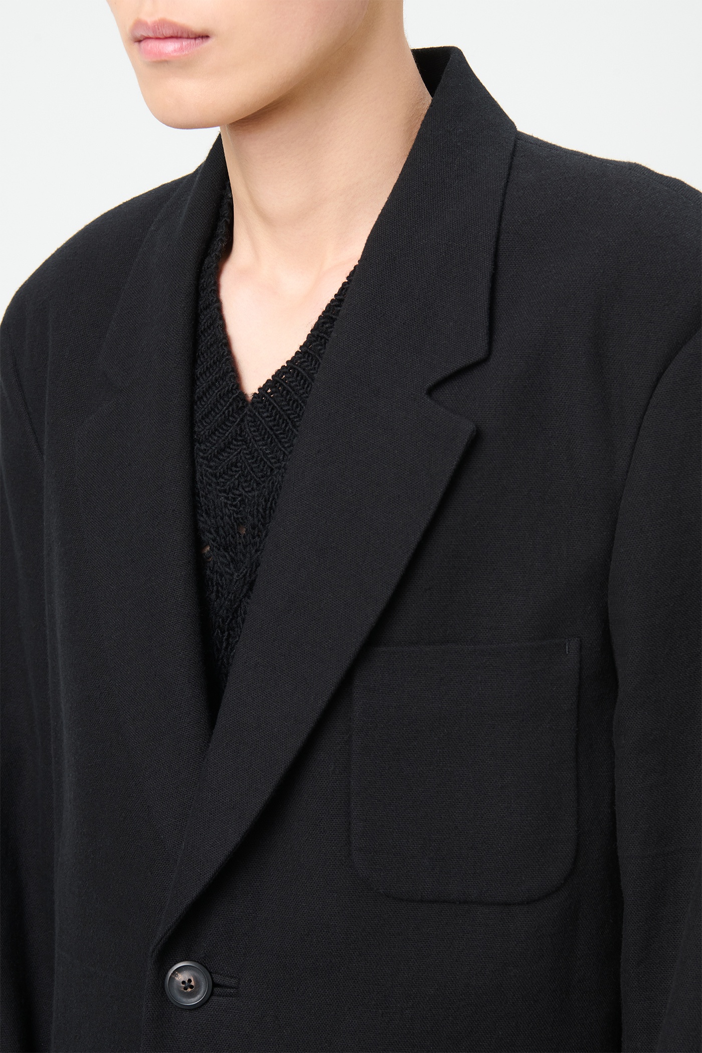 Embrace Blazer Draping Black Canvas - 5