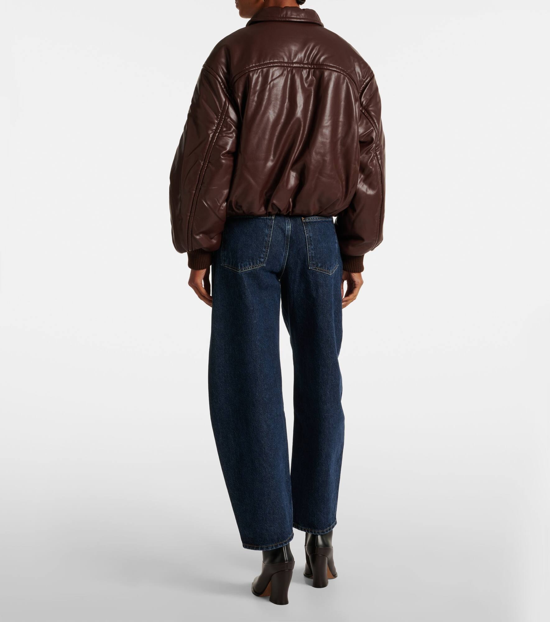 x Shoreditch Ski Club Tate faux leather bomber jacket - 3