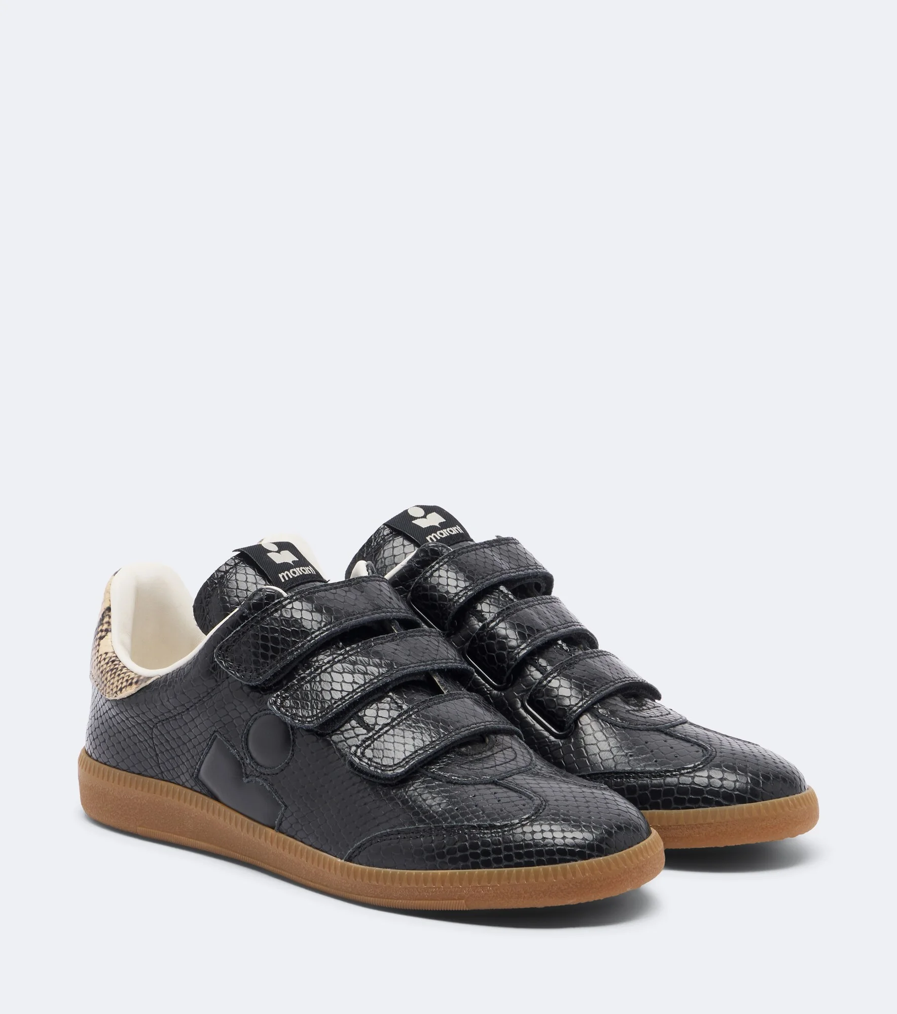 Beth snake-effect leather sneakers - 1