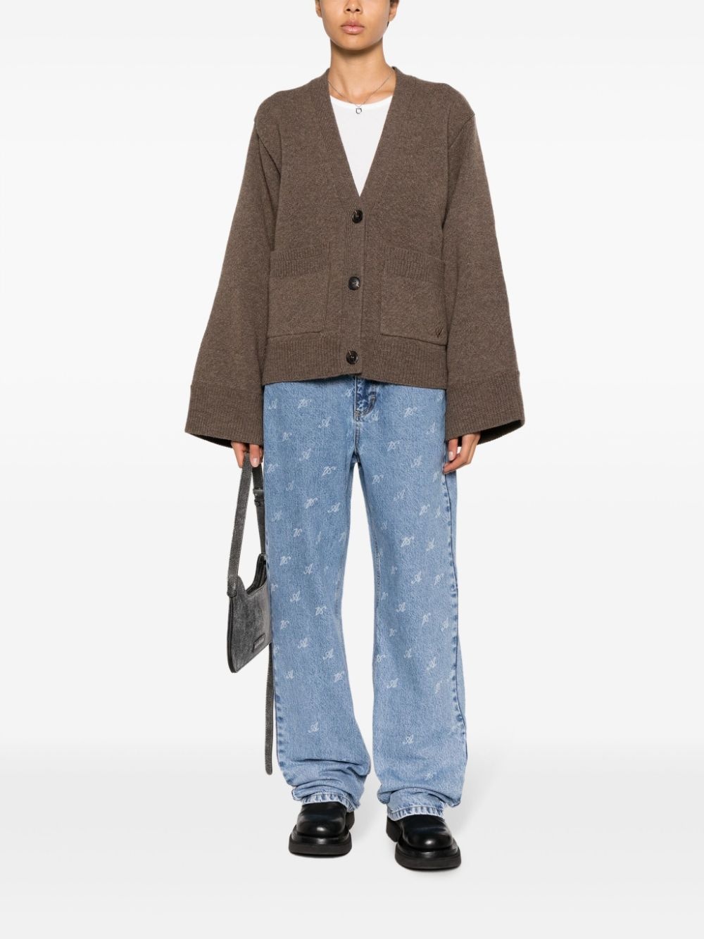 Memory V-neck wool cardigan - 2