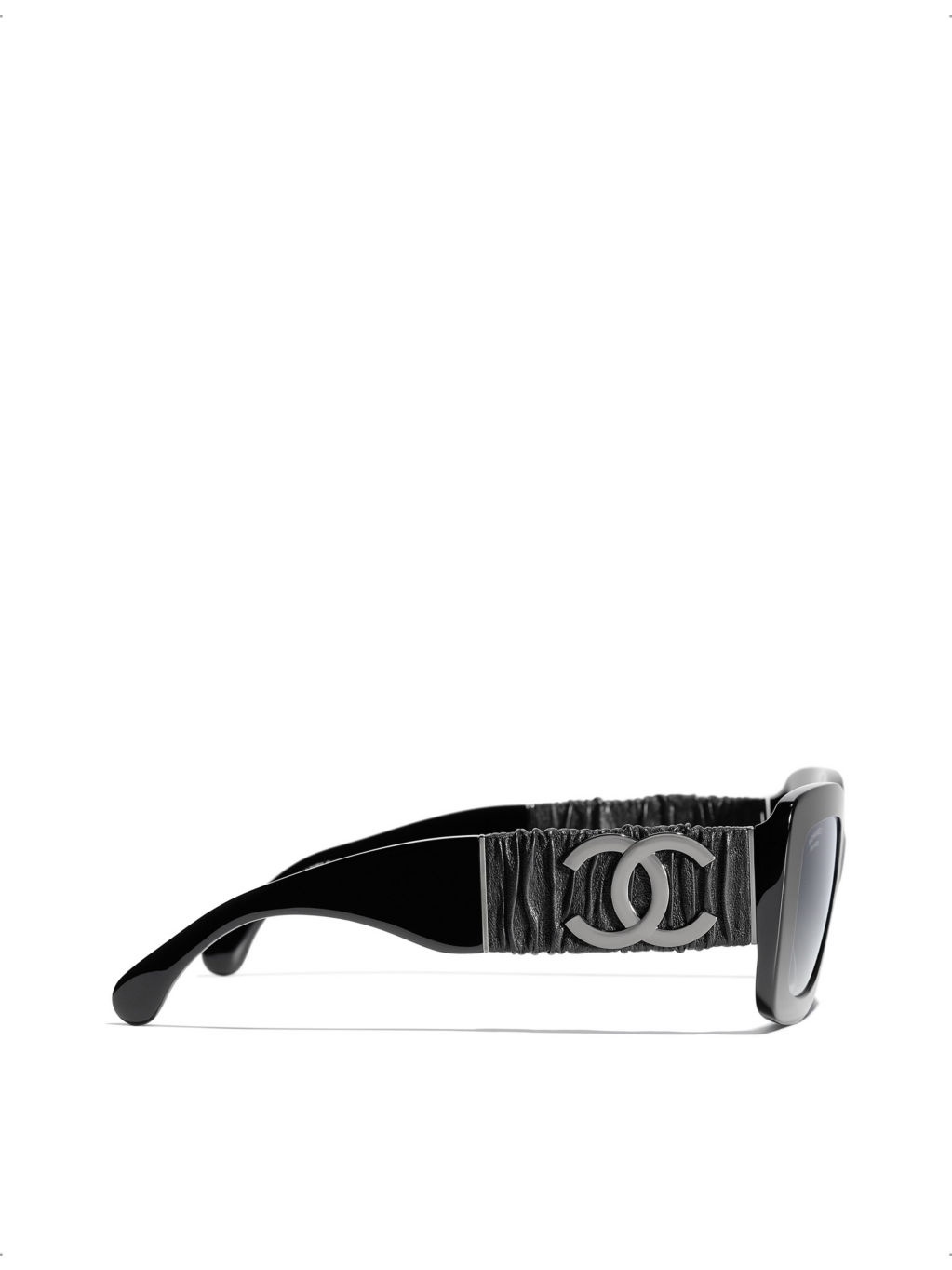 CH5473Q rectangle-frame leather and acetate sunglasses - 3