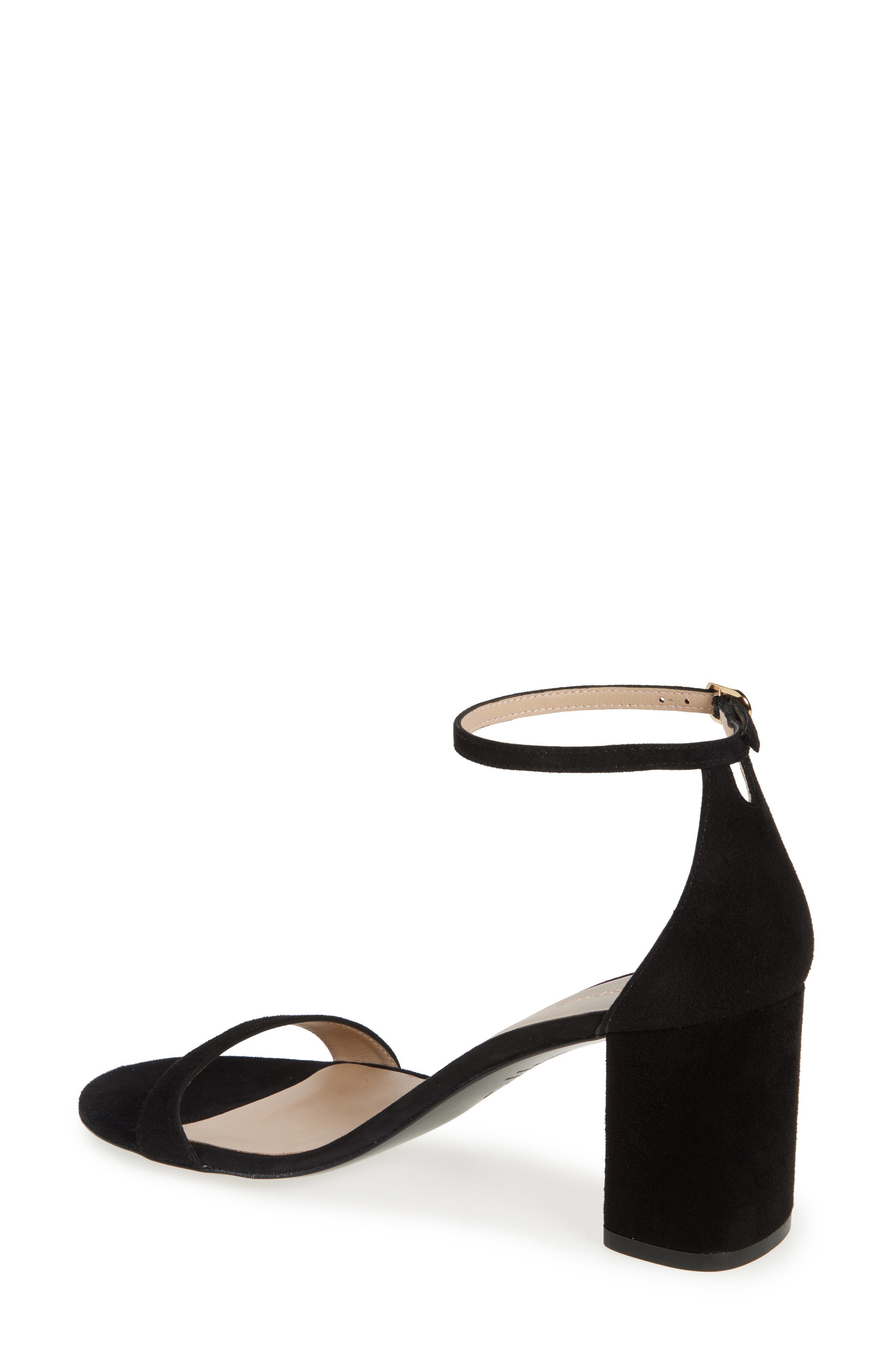 Stuart Weitzman Nudistarc 75 Block Sandal in Black at Nordstrom - 2
