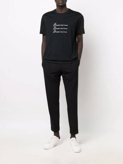 Brioni Brionissimo-print T-shirt outlook