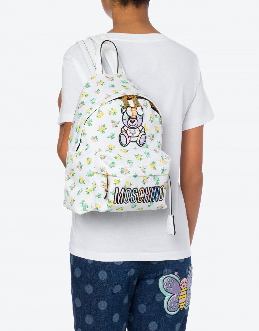 TEDDY PATCHWORK ECO-CANVAS BACKPACK - 5