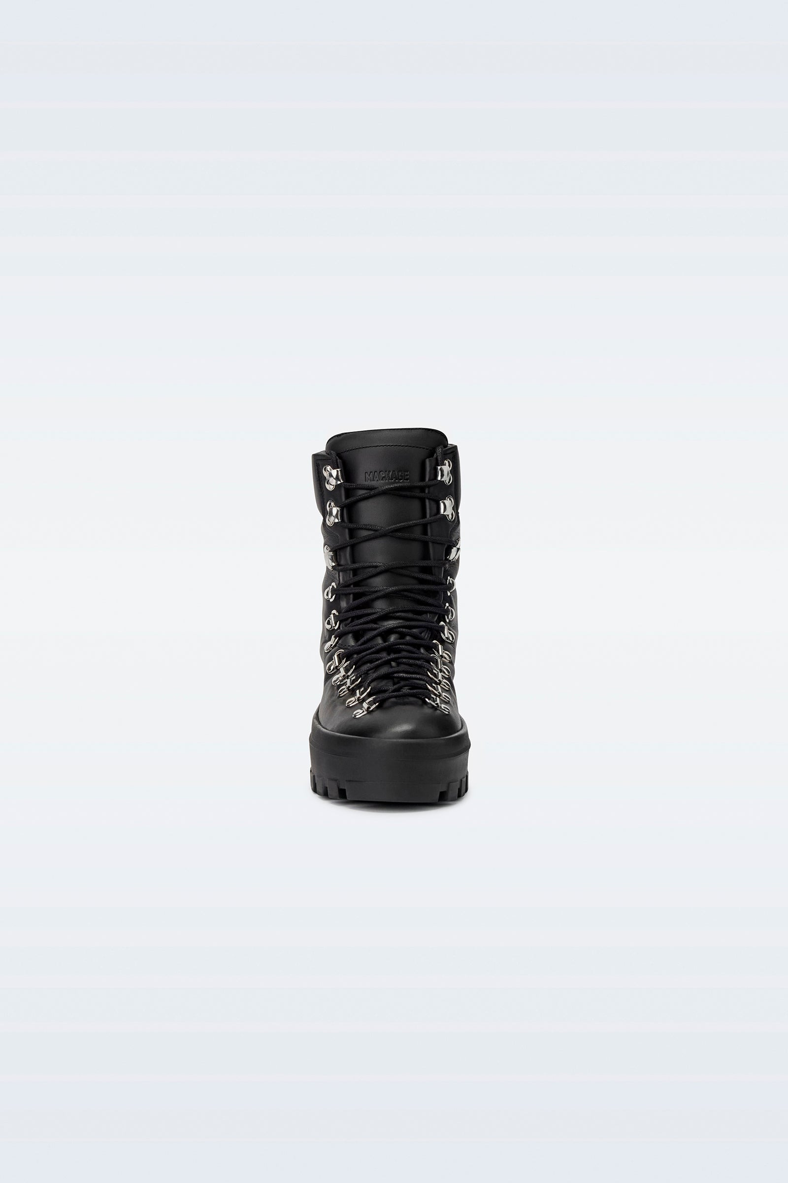 BAIN-M Leather mid-calf lace-up boots - 3