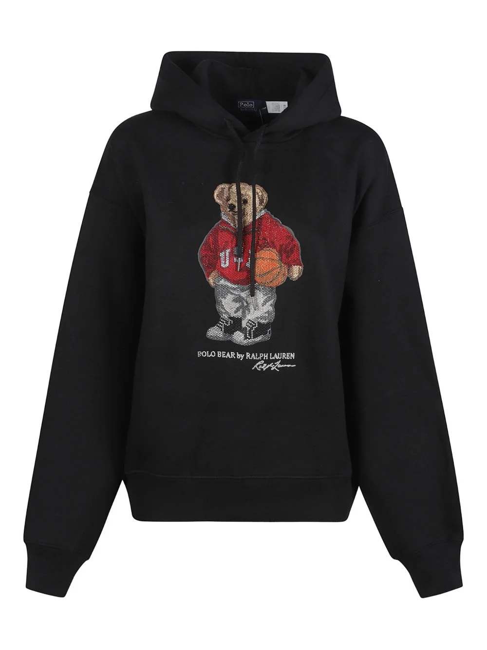 bear graphic hooded knitwear - 1
