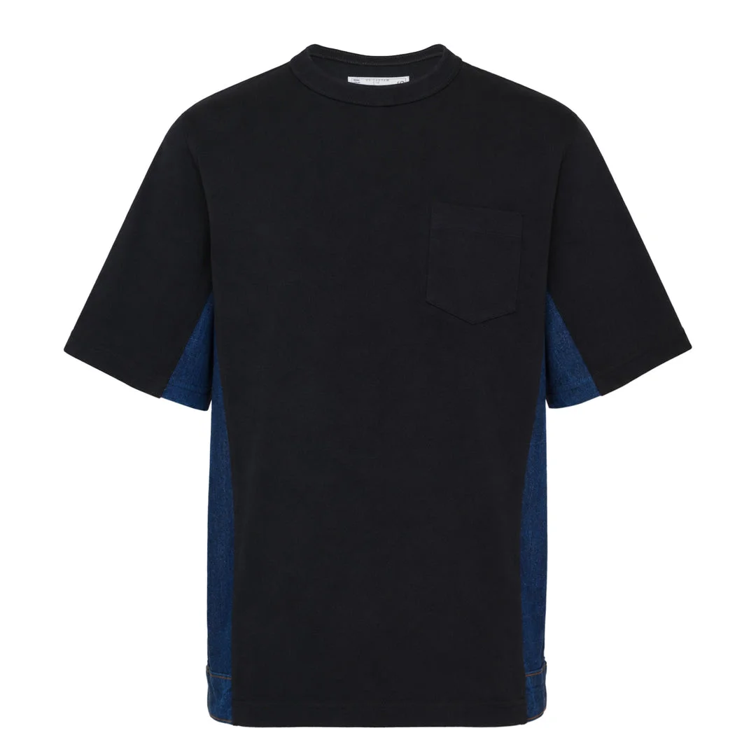 Denim x Cotton Jersey Tee - 1
