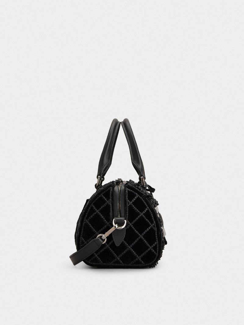 Roger Vivier Belle Vivier Bag in velvet outlook