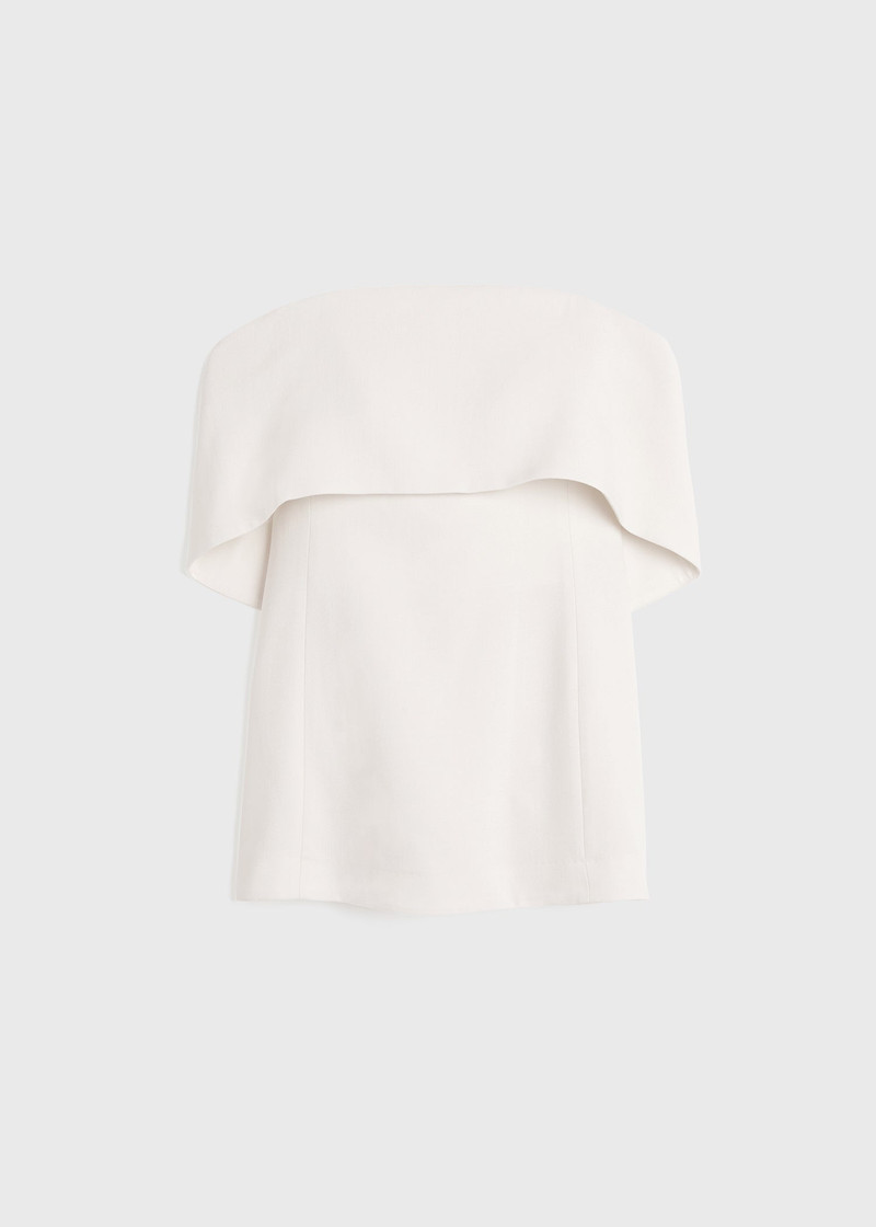 Off-shoulder 저녁 최고 macadamia - 1