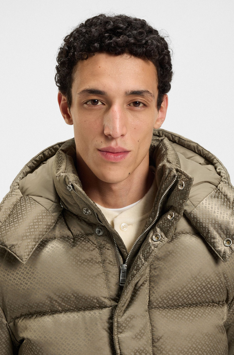 WATER-REPELLENT JACKET WITH MONOGRAM JACQUARD 5