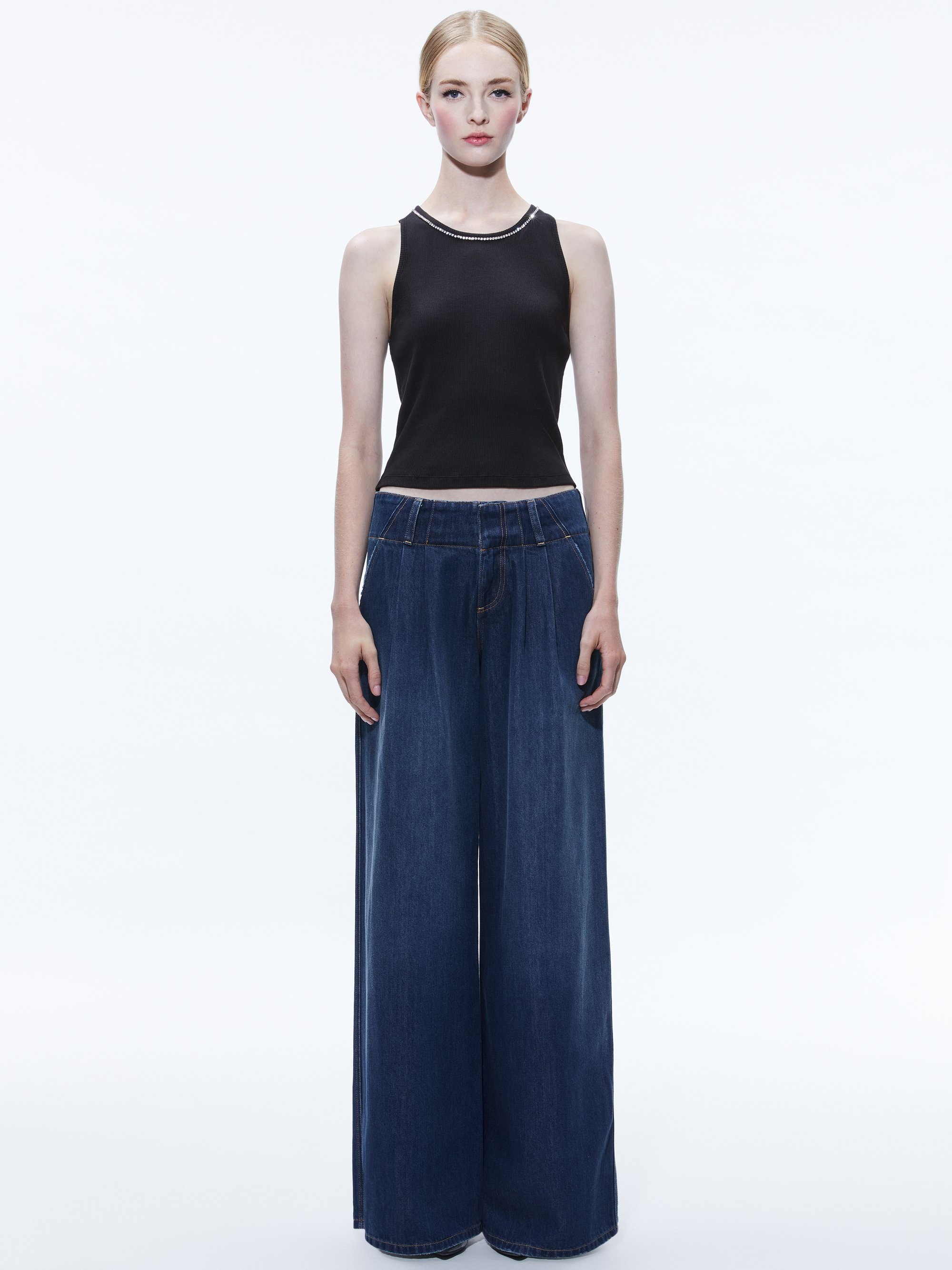 ANDERS LOW RISE PLEATED JEAN - 3